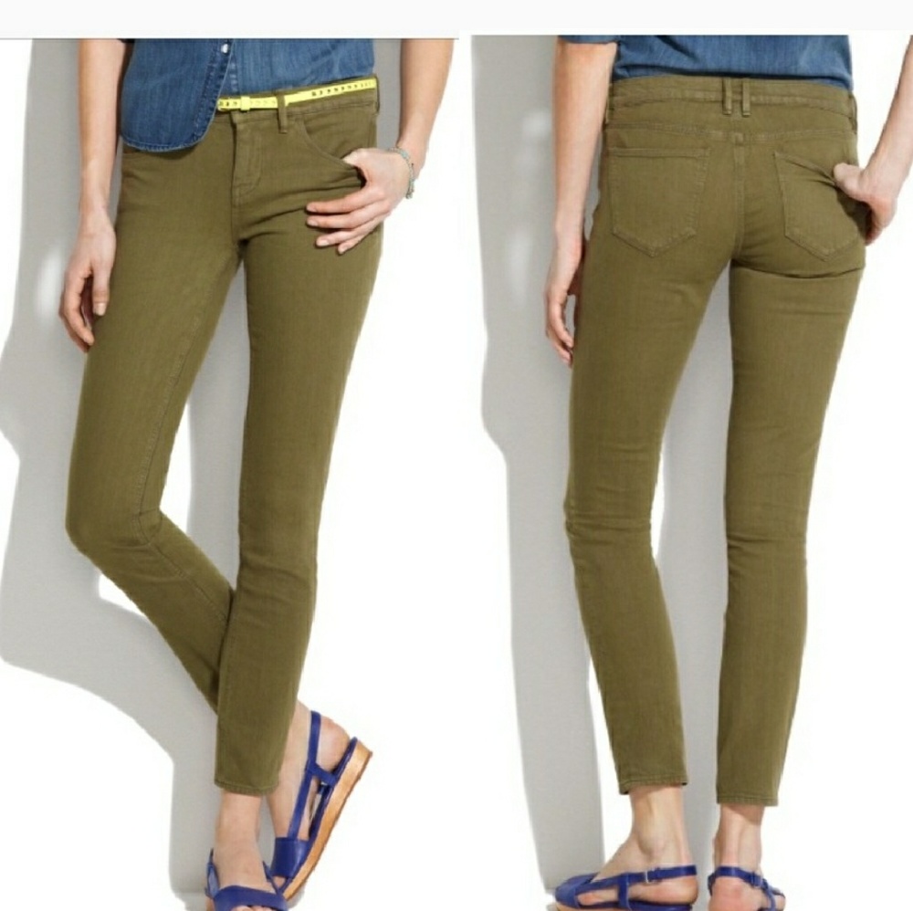 Madewell Green Skinny Jeans